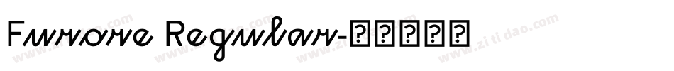 Furore Regular字体转换